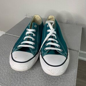 Teal Converse All Stars